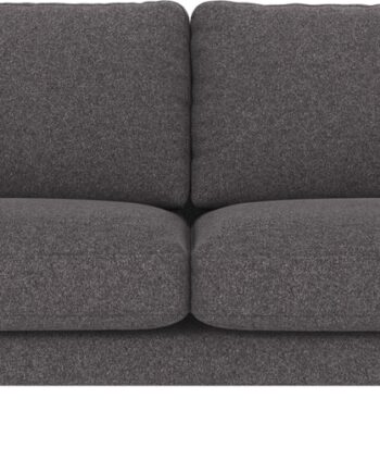 Personers Sofa Rowico Corwin Mørkegrå Polyesterstof Med Sorte Metalben 238x98x83