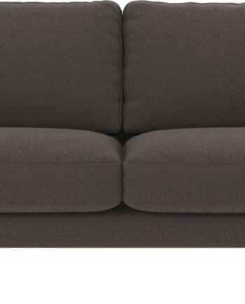 Personers Sofa Rowico Corwin 238 Mørkegrå Rita Polyester Med Sorte Pulverlakerede Metalben