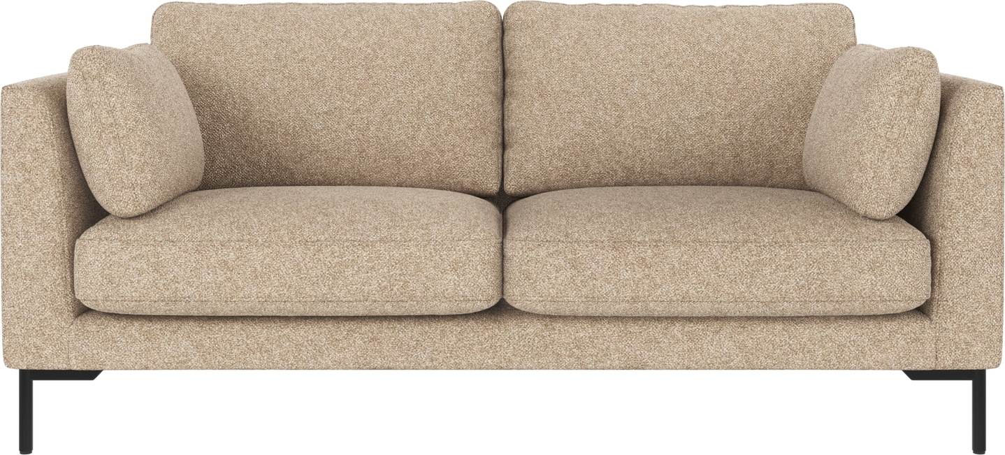 Personers Sofa Rowico Corwin Nordisk Design Beige Melange Bobby Stof Fsc Mix Træ Stel Sorte Metalben
