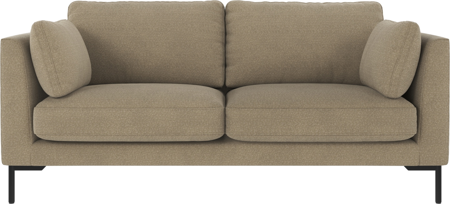 Personers Sofa Rowico Corwin Rita Mørk Beige Sort Pulverlakeret Stel