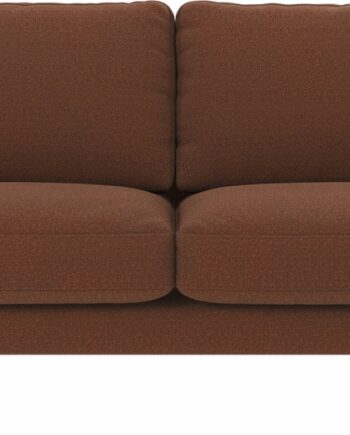 Personers Sofa Rowico Corwin Rita Polyester Rød Med Sorte Metalben Fsc Mix Træstel