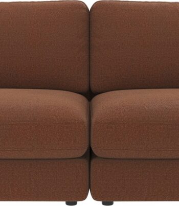 Personers Sofa Rowico Duncan Rita Rød Polyesterstof 258x103 Slidstærk