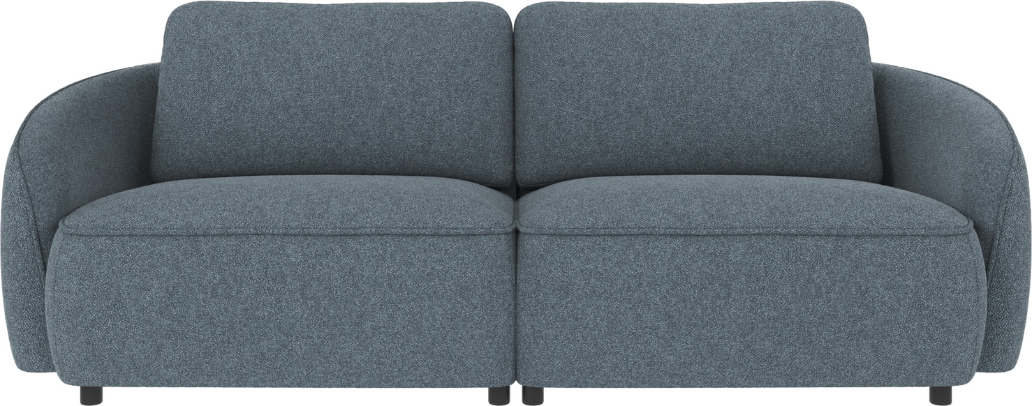 Personers Sofa Rowico Norris Bobby Mellemblå Polyester ø102x226x80 Martindale 100 000 Nozag Fjedre Koldskum