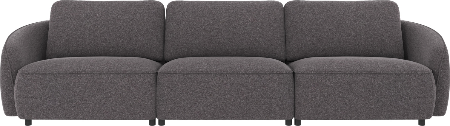 Personers Sofa Rowico Norris Mørkegrå Brenda Polyester Tidløst Design Med Koldskum Zigzag Fjedre