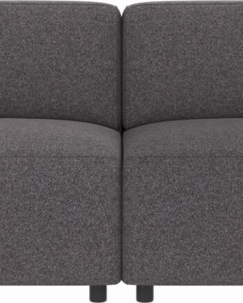 Personers Sofa Rowico Willard Brenda Mørkegrå Polyester H70xb236xd98