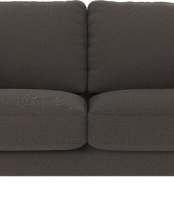 Personers Sofa Skandinavisk Design Rowico Corwin Mørkegrå Rita Polyester Fsc Mix Træstel Pulverlakerede Sorte Metalben Med Nozag Fjedre