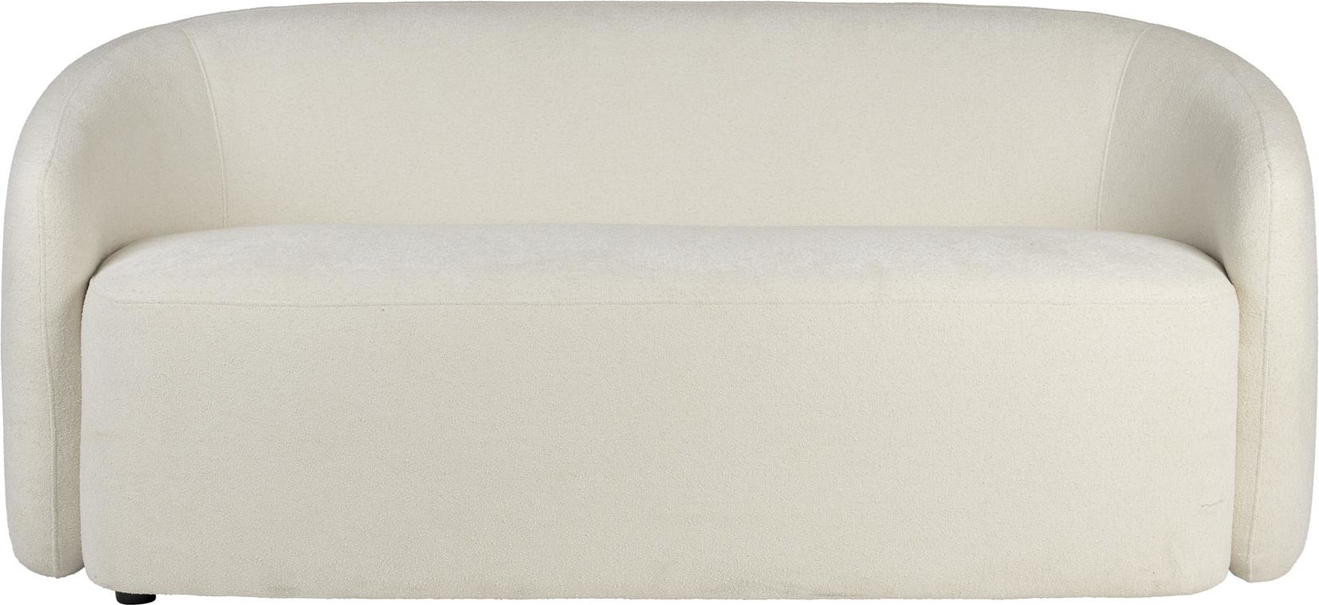 Personers Sofa Studio White Len Lysgrå Polstret Polyester Kompakt Design 18187