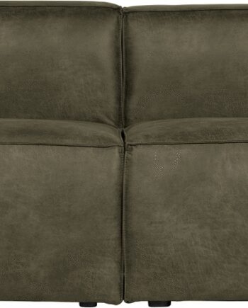 Personers Sofa Woood Bean Grøn Læderlook Fsc Stel H73xb246xd96