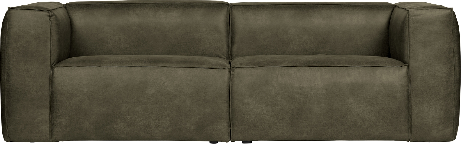 Personers Sofa Woood Bean Grøn Læderlook Fsc Stel H73xb246xd96