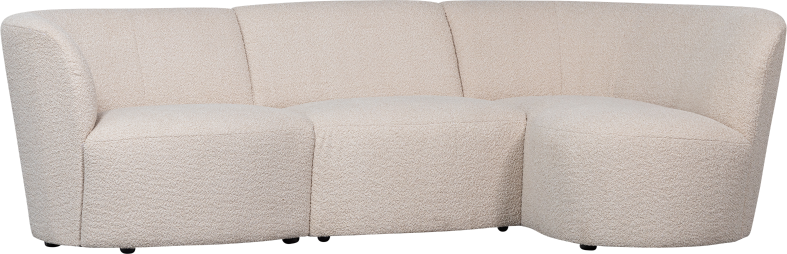 Personers Sofa Woood Coco Højrevendt Creme Boucl 230 138