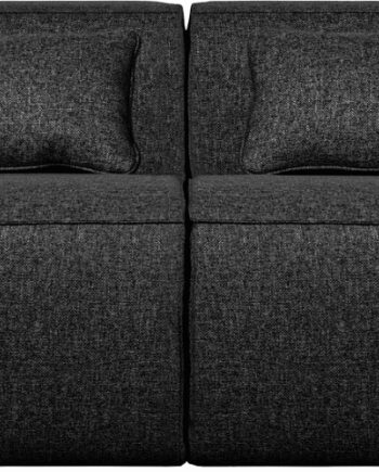 Personers Sofa Woood Exclusive Bean Mørkegrå Plet   Vandafvisende Stof 246x96x73