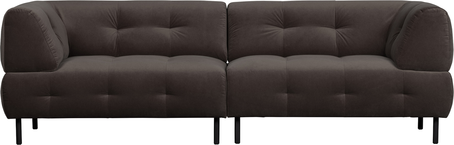 Personers Sofa Woood Exclusive Lloyd Grå Vasket Fløjl 245x90x75