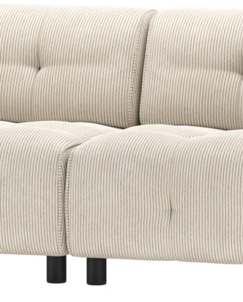 Personers Sofa Woood Louis Lysegråt Fløjl Modulbaseret H73 B244 D90