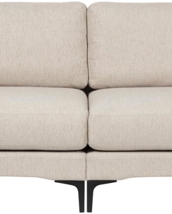 Personers Sofa Zuiver Balcony Lysgrå Stof Med Skum Stål Træ Ramme B256 D99 H85