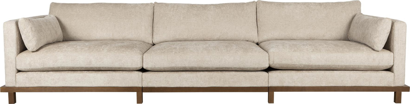 Personers Sofa Zuiver Blossom Lysgrå Japandi Design Med Valnød Egetræ H80b335d101