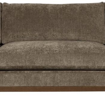 Personers Sofa Zuiver Blossom Mudderbrun Stof Akryl Polyester Skum H80xb335xd101 Egetræ