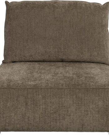 Personers Sofa Zuiver Element Hunter Gråbrun Ribbet Stof H87xb99xl100