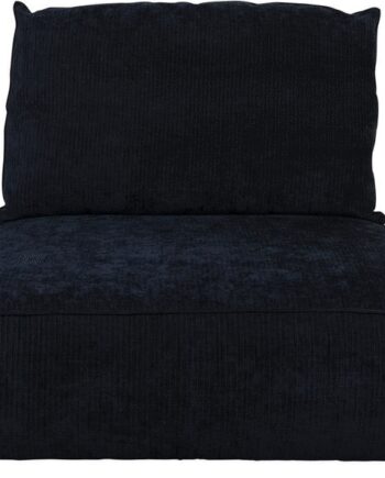 Personers Sofa Zuiver Element Hunter Modulopbygget Kulsort Ribbet Stof Med Skum