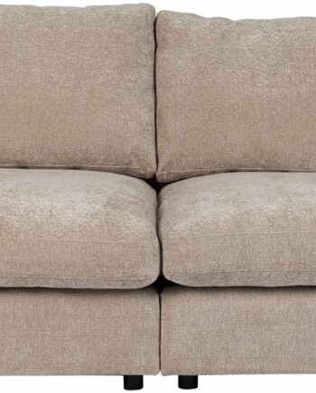 Personers Sofa Zuiver Sense Stengrå Stof 266x113x85 Skum Slidstærk