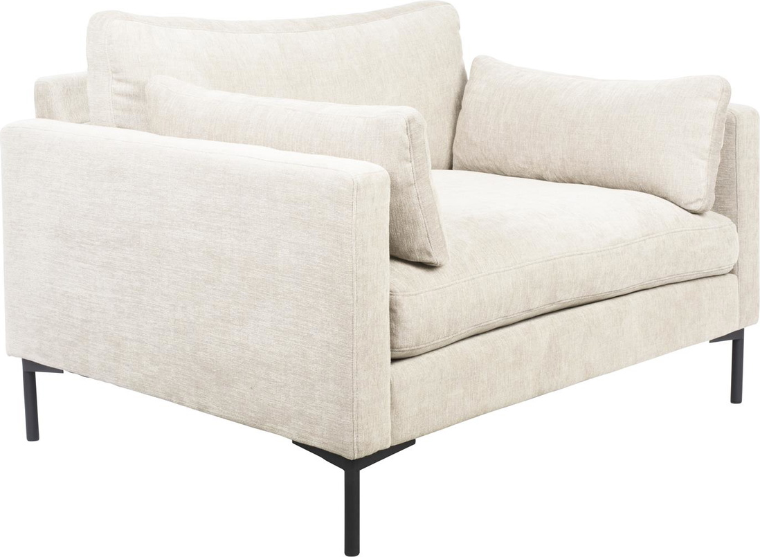Personers Sofa Zuiver Summer Perlemor Stof Skum Robust Stålstel H82xb125xl101cm