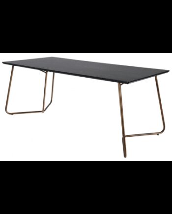 Petra Spisebord Stål Mdf 190 Antik Kobber Sort