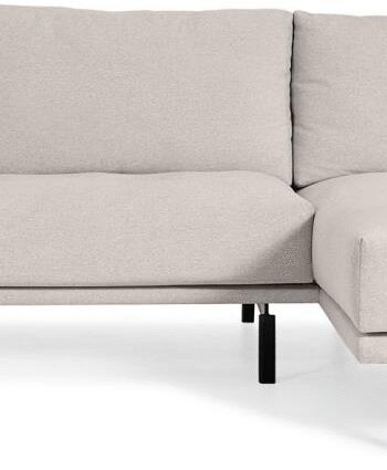 Polstret Chaiselong Sofa Højrevendt Kave Home Galene Beige 314x166x94 Moderne Nordisk Design