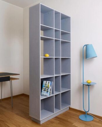 Radis Grid Reol Med Varierende Rumstørrelser Flere Varianter 88x29x200 Lysegrå