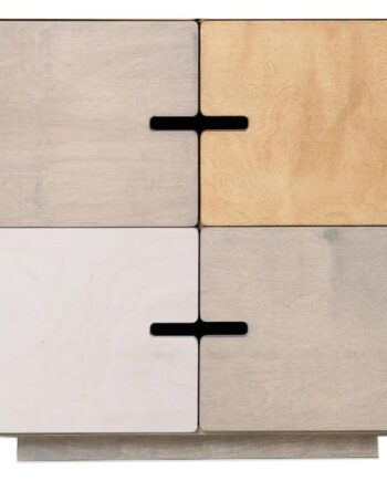 Radis Pix Moderne Minimalistisk Skænk Flere Varianter 73x38x80 Grå Birkekrydsfiner Med Låger Forskellige Farver