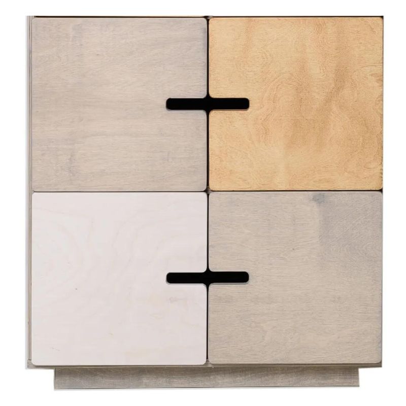 Radis Pix Moderne Minimalistisk Skænk Flere Varianter 73x38x80 Grå Birkekrydsfiner Med Låger Forskellige Farver