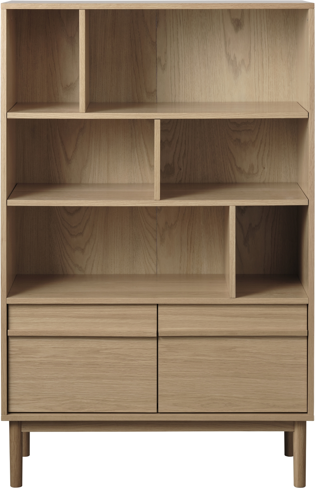 Reol Nordique Design Ponza Opbevaringsreol Egetræ Fsc Mix H140 B90 D40 Naturlig Finish