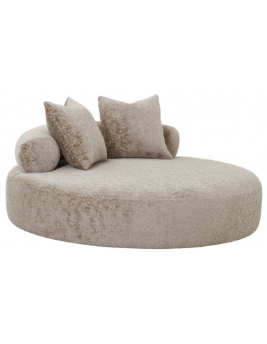 Rio Rund Daybed Sofa Chenille Polyester ø160 Natur