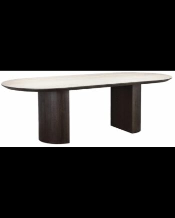 Ritz Spisebord Mdf   Travertin 240 110 Mørkebrun Travertin