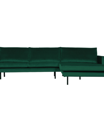 Rodeo Chaiselong Højrevendt Velour Forest Green