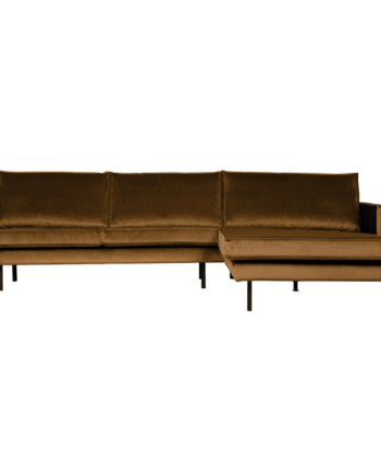Rodeo Chaiselong Højrevendt Velour Honey Yellow
