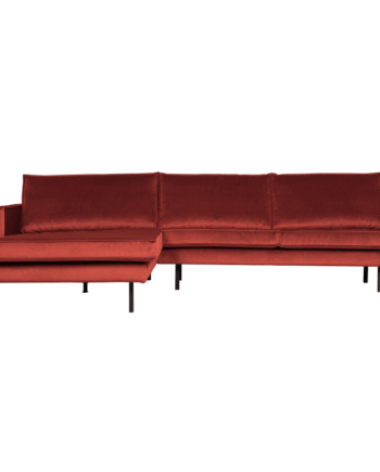 Rodeo Chaiselong Venstrevendt Velour Chestnut