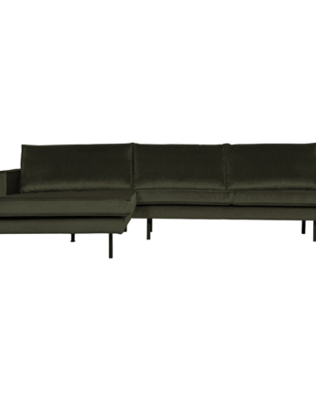 Rodeo Chaiselong Venstrevendt Velour Dark Green