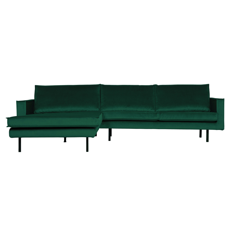 Rodeo Chaiselong Venstrevendt Velour Forest Green