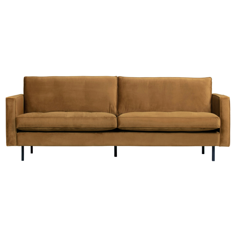 Rodeo Classic Pers Sofa Velour Honey Yellow