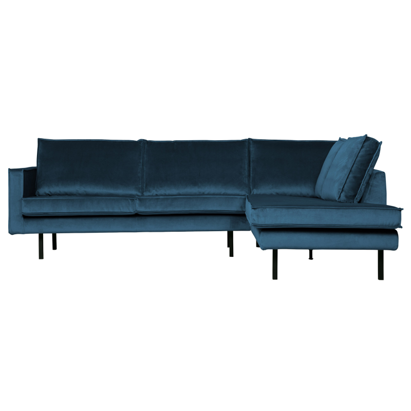 Rodeo Hjørnesofa Højrevendt Velour Blue