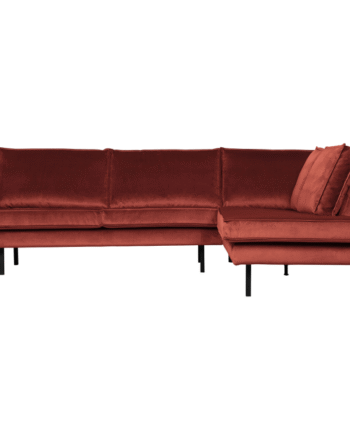 Rodeo Hjørnesofa Højrevendt Velour Chestnut