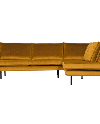Rodeo Hjørnesofa Højrevendt Velour Ochre