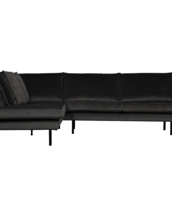 Rodeo Hjørnesofa Venstrevendt Velour Anthracite