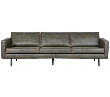 Rodeo Personers Sofa Læder B277 Vintage Armygrøn
