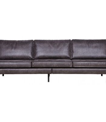 Rodeo Personers Sofa Læder B277 Vintage Sort