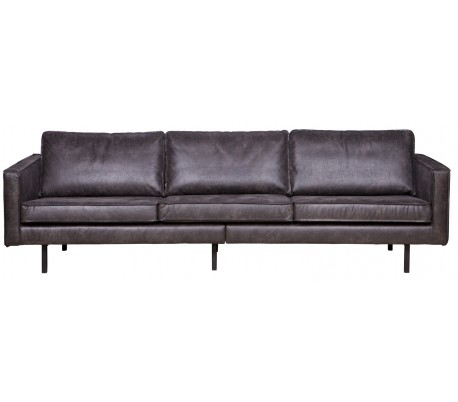 Rodeo Personers Sofa Læder B277 Vintage Sort