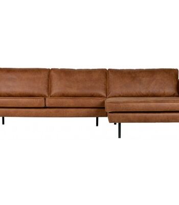 Rodeo Sofa Med Højrevendt Chaiselong Læder B300 Vintage Cognac