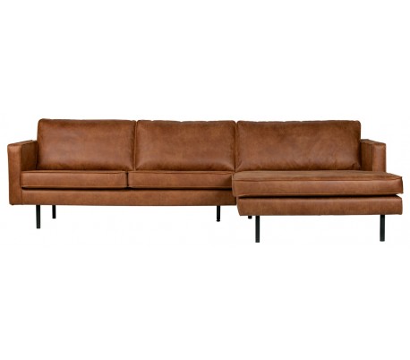 Rodeo Sofa Med Højrevendt Chaiselong Læder B300 Vintage Cognac