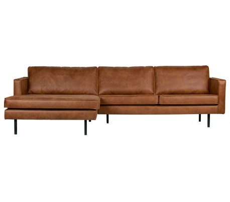 Rodeo Sofa Med Venstrevendt Chaiselong Læder B300 Vintage Cognac