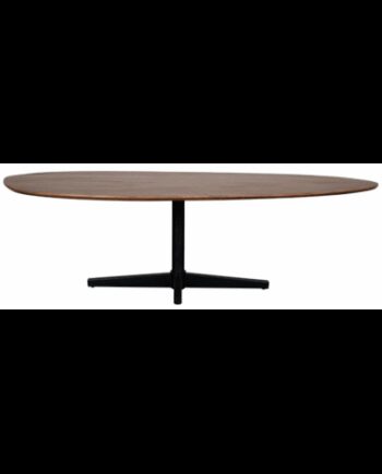 Rose Organisk Spisebord Stål Mangotræ 260 110 Sort Brun