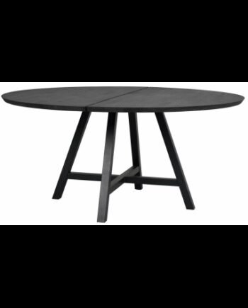 Rowico Carradale Rundt Spisebord Metal Egetræ ø150 Sort Sort